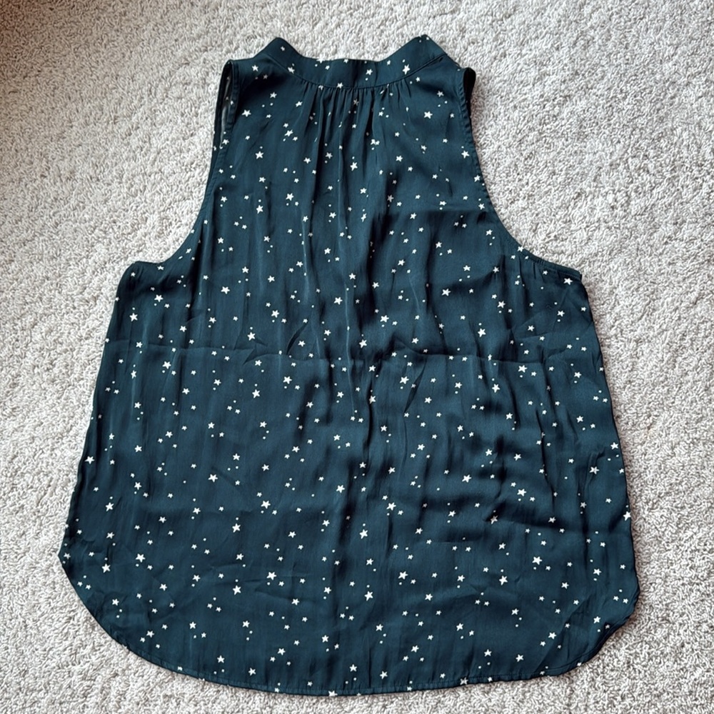 David Lerner sleeveless blouse Size XL